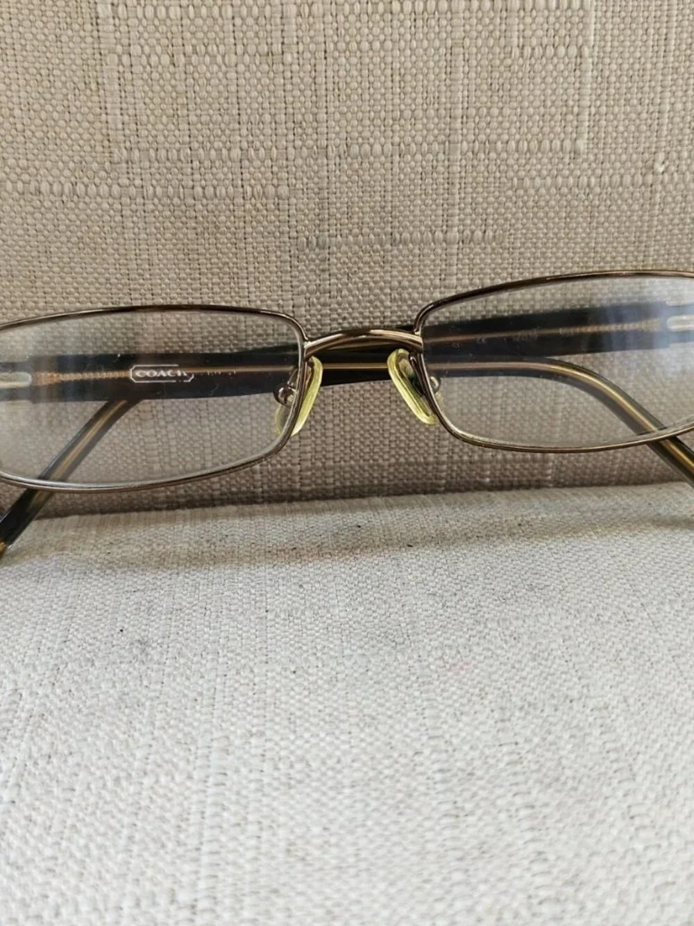 Coach Women Eyeglasses Frame Dark Olive Tone Eyewear Full Rim metal Glasses